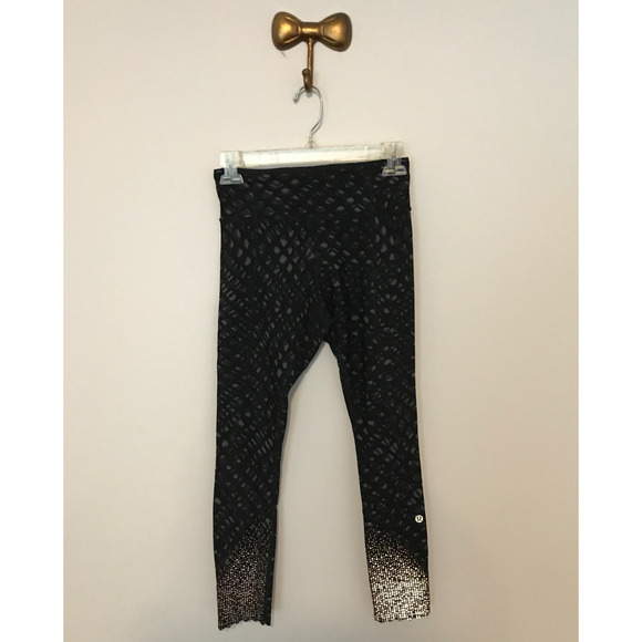 Lululemon Tight Stuff Tight (Reflective) Simply Lace Play Dark Slate Black- 4 - Picture 1 of 12